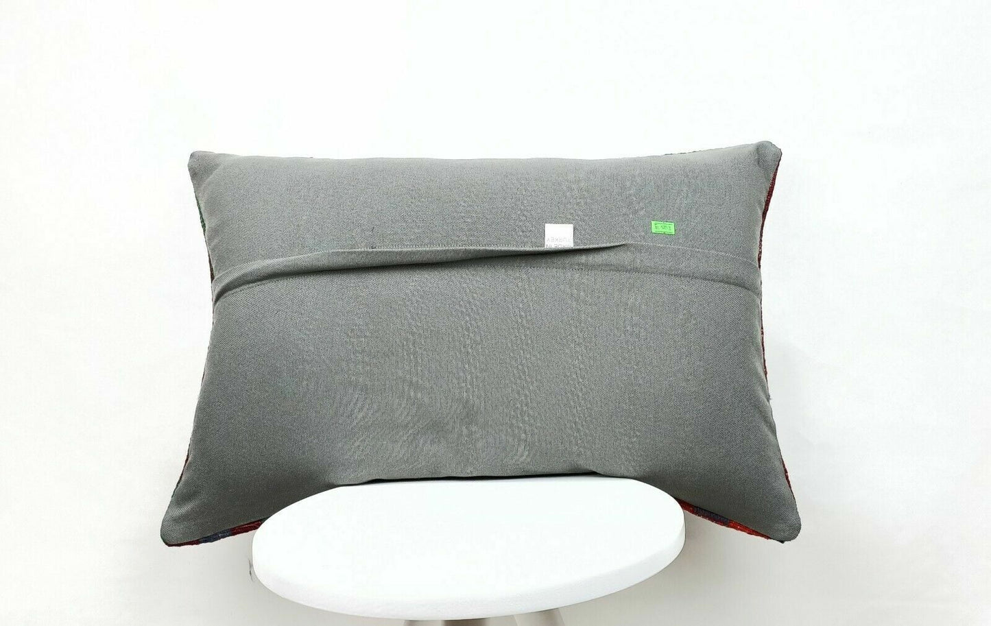 Kilim Lumbar Pillow Handknotted Oushak Rug Oriental Bohemian Ethinc Cushion E503