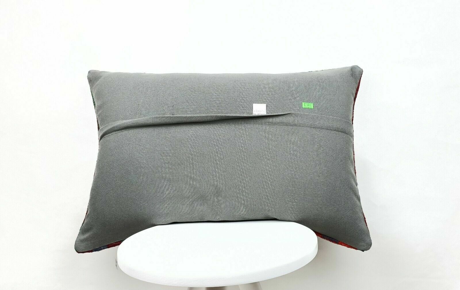 Kilim Lumbar Pillow Handknotted Oushak Rug Oriental Bohemian Ethinc Cushion E503