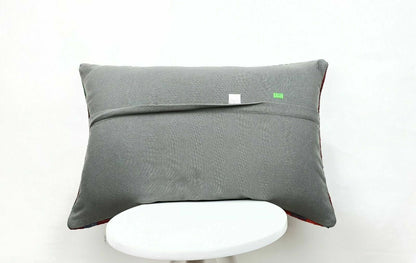 Kilim Lumbar Pillow Handknotted Oushak Rug Oriental Bohemian Ethinc Cushion E503