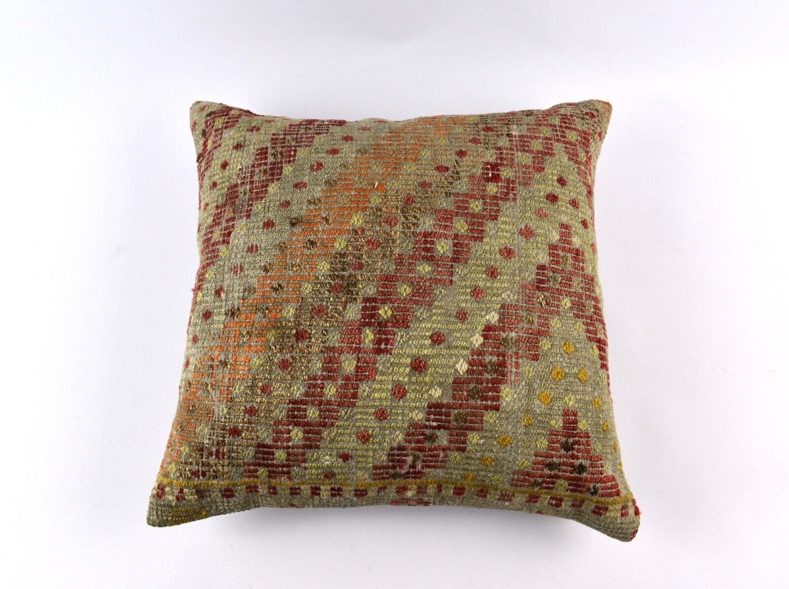 20x20 Kilim Pillow Cover Handmade Vintage Oushak Kilim Cushion Cover 4692