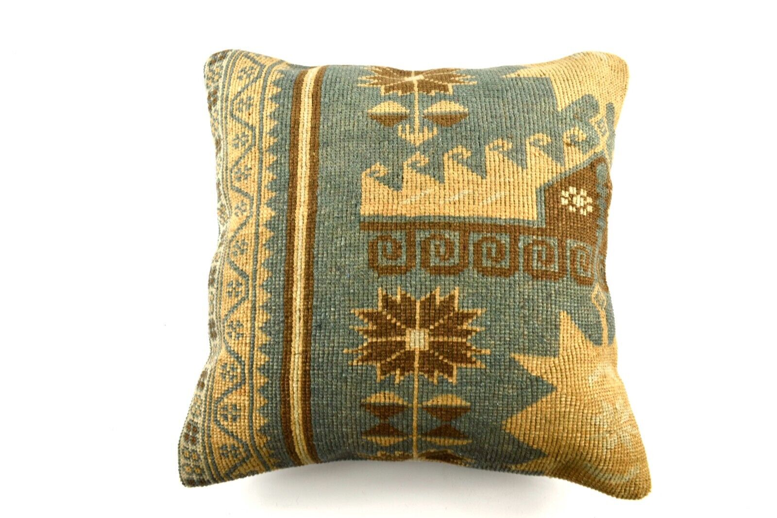 20x20 Kilim Pillow Cover Handmade Vintage Oushak Kilim Cushion Cover 4083