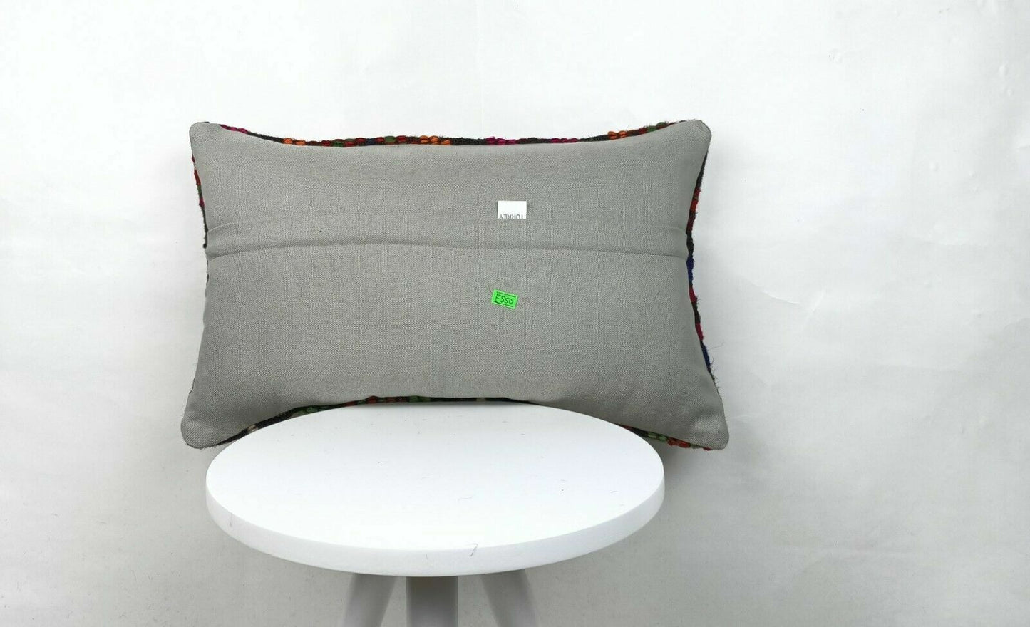 Kilim Pillow Cover 12x20 Handmade Oushak Traditional Rug Lumbar Cushion  E550