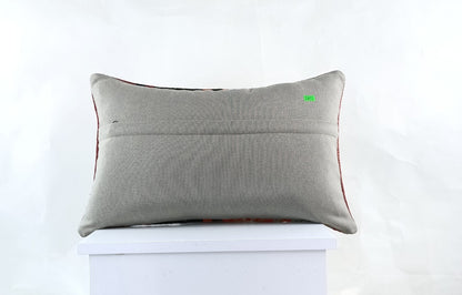 Kilim Pillow Cover 12x20 Turkish Handmade Sofa Couch Floor Lumbar Cushion E1055