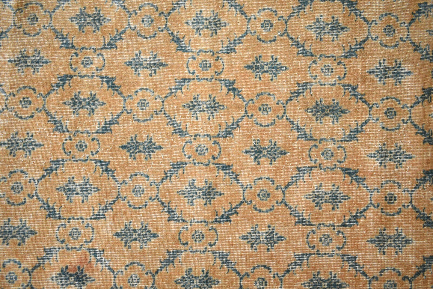 Oushak Runner 7.6x3.8 ft Handwoven Turkish Runner Vintage Runner Floor Rug R02