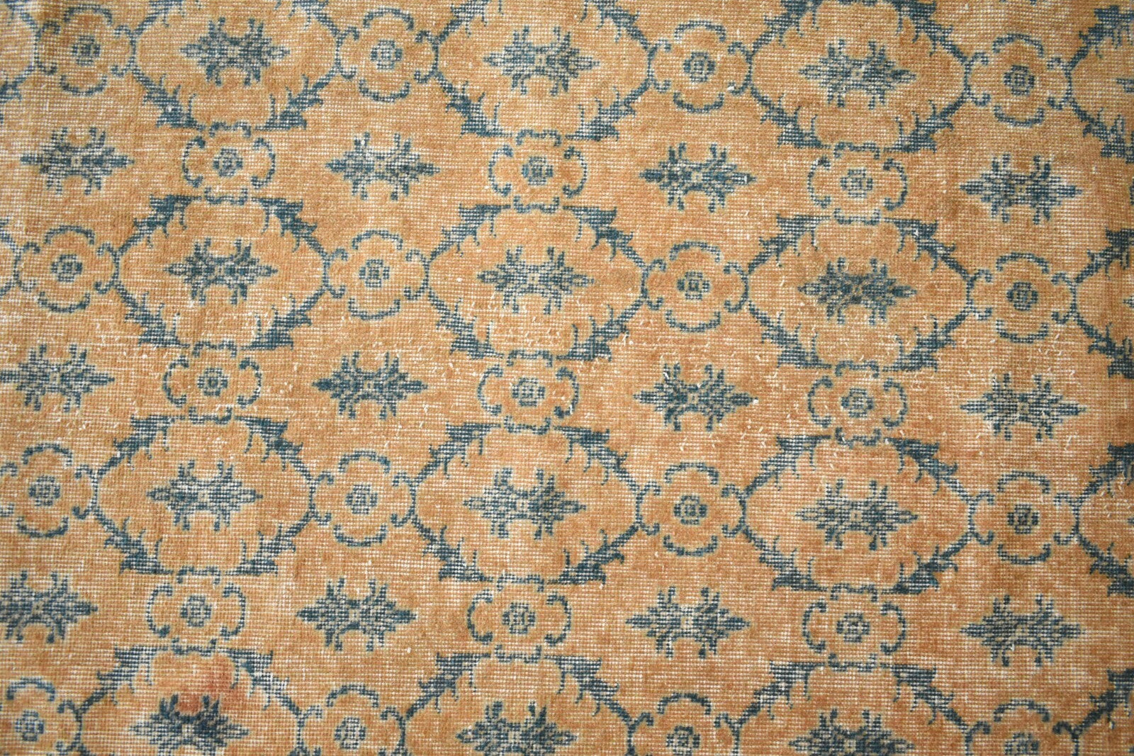 Oushak Runner 7.6x3.8 ft Handwoven Turkish Runner Vintage Runner Floor Rug R02