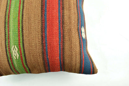 20x20 Kilim Pillow Cover Handmade Vintage Oushak Kilim Cushion Cover 2948