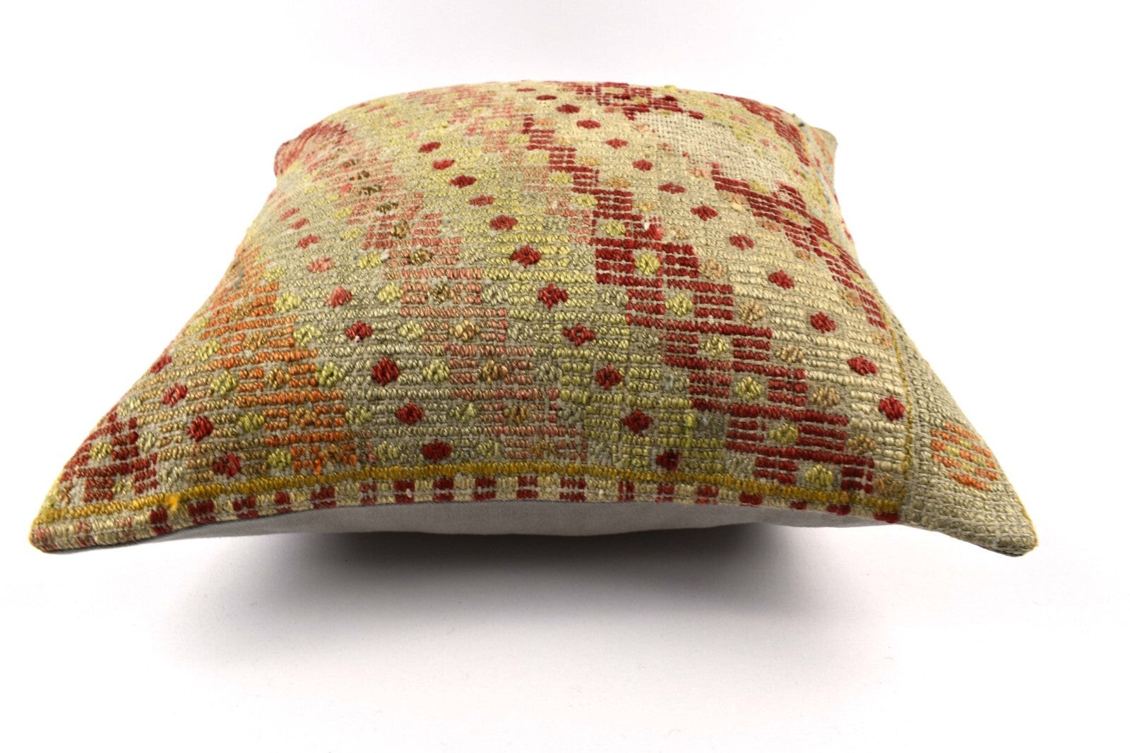 18"x18" Kilim Pillow Cover  Handmade Turkish Vintage Cushion Tribal Lumbar 4627