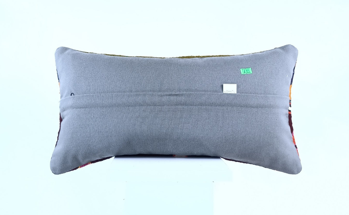 10x20 Kilim Lumbar Pillow Cover Vintage Ethnic Oushak Kilim Pillow Cover 1893