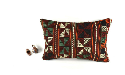 16x24 Kilim Pillow Cover Handmade Vintage Anatolian Lumbar Cushion Cover A2701