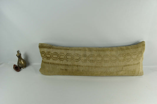 12x36 Ethnic Rug Pillow Decorative Vintage Faded Carpet Boho Cushion Cover A2393