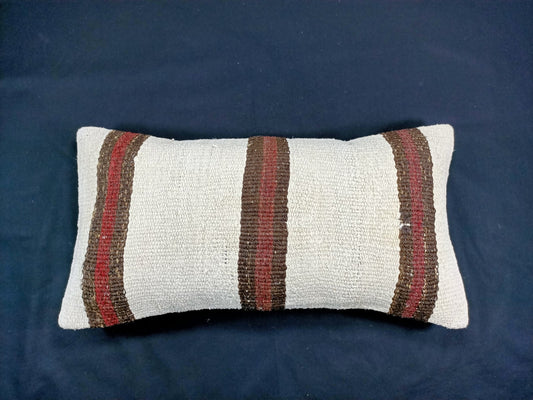 Home Decorative Handmade 12x24 Tribal Vintage Turkish Kilim Pillow Cover E75