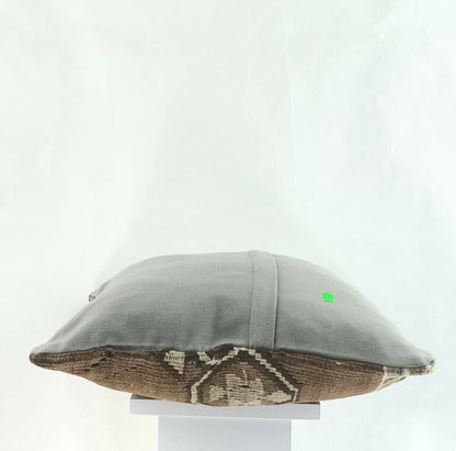 Kilim Pillow Cover 16x16 Oriental Traditional Handmade Boho Lumbar Cushion  A878