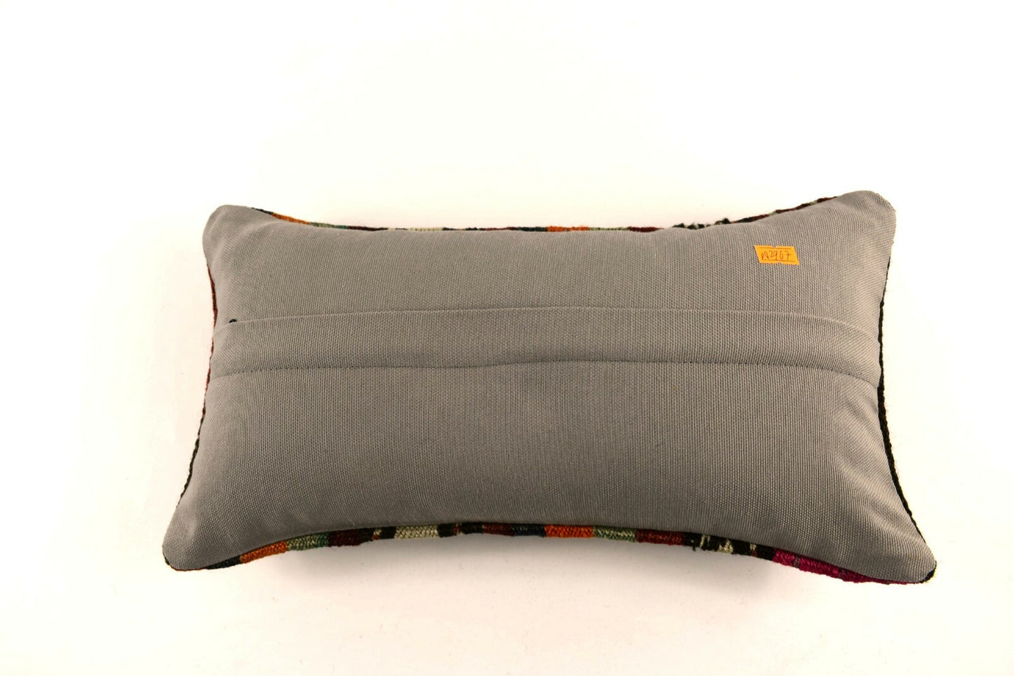 8x16 Kilim Pillow Cover Vintage Tribal Oushak Kilim Ethnic Lumbar Cover A2967