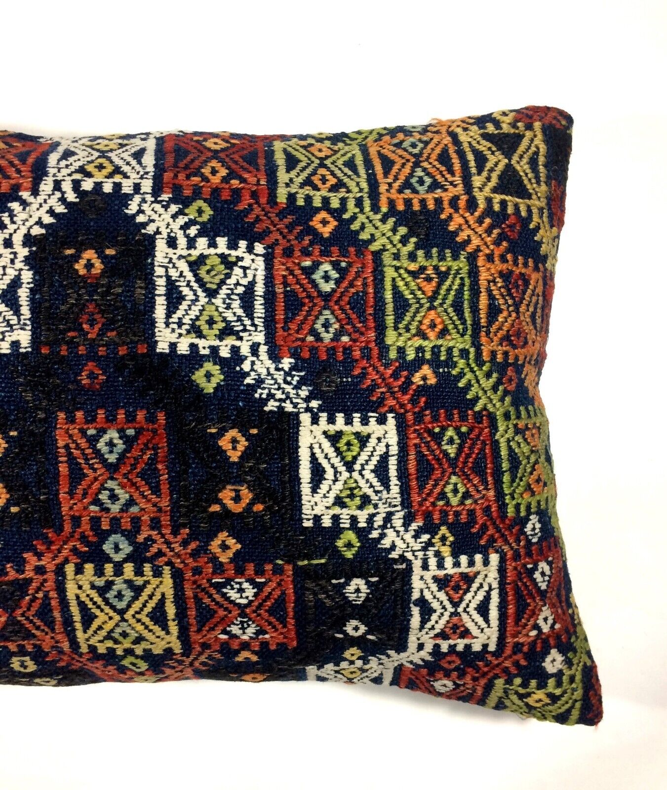 Kilim Pillow Cover 16x24 Tribal Vintage Turkish Carpet Lumbar Pillow Cover 277