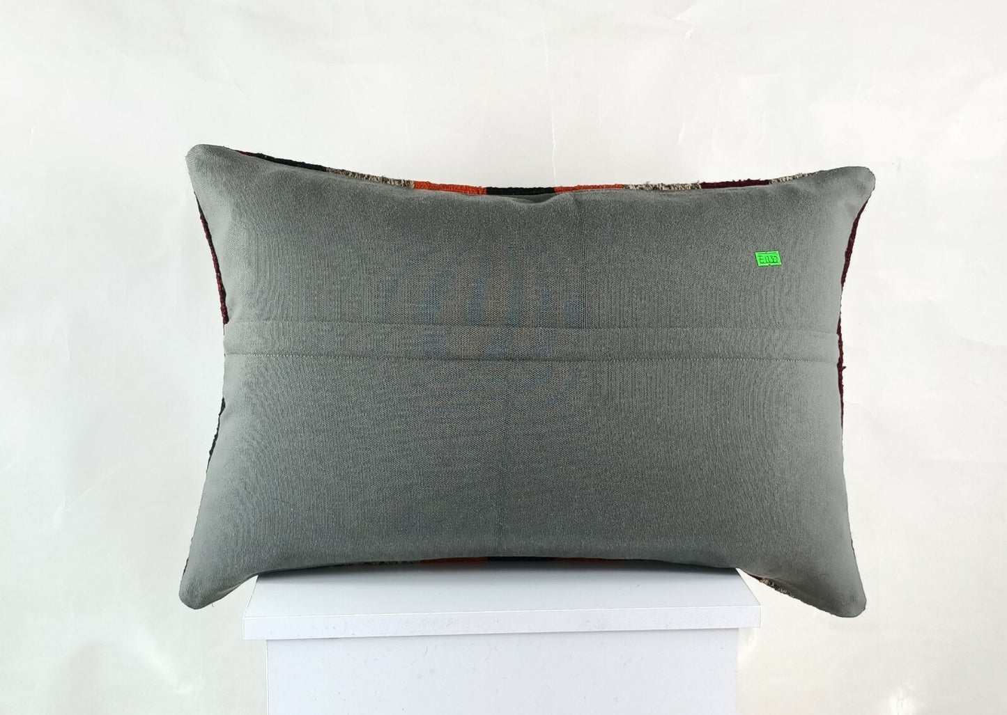 Kilim Pillow Cover 16x24 Ethnic Oushak Rug Boho Tribal Ottoman Cushion E1230