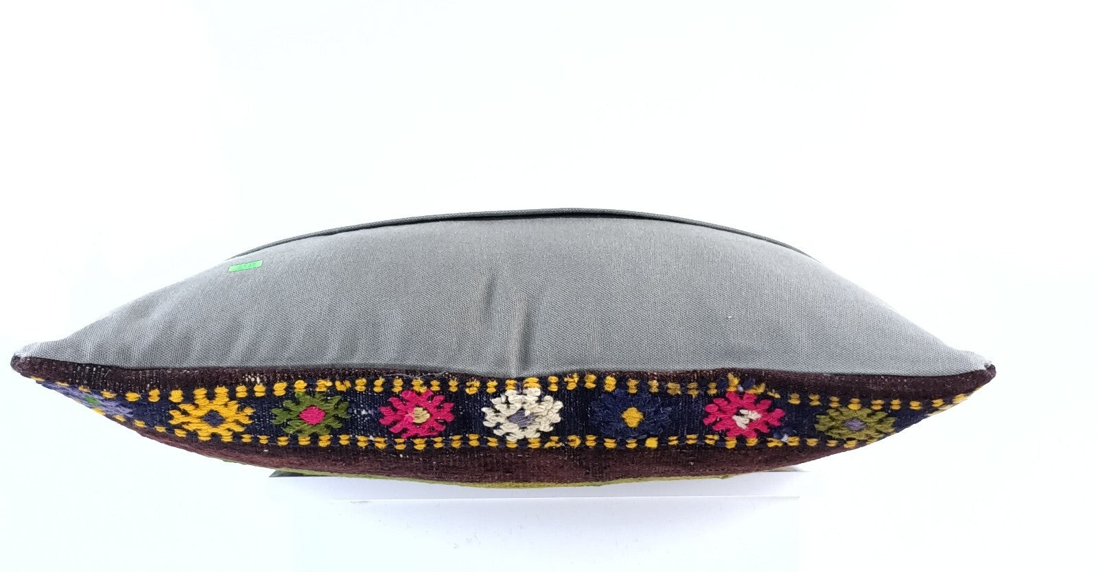 Kilim Pillow Cover 16x24 Tribal Vintage Turkish Carpet Lumbar Pillow Cover 1955