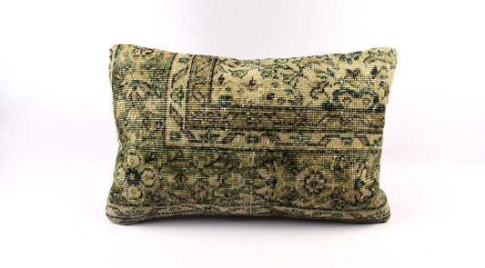 16x24 Kilim Pillow Cover Handmade Vintage Anatolian Lumbar Cushion Cover 4791