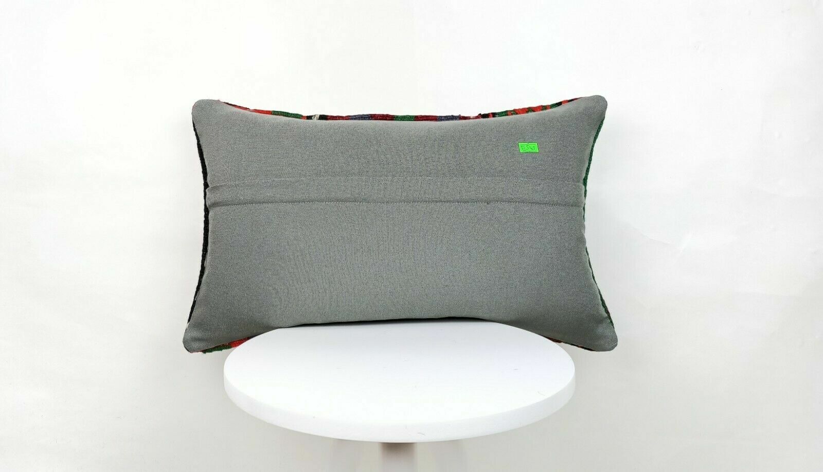 Kilim Pillow Cover 12x20 Handmade Oushak Traditional Rug Lumbar Cushion  E543