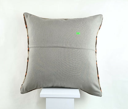 Kilim Pillow Cover 20x20 Home Decorative Handmade Ethnic Oushak Rug Pillow A1231