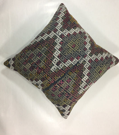 20x20 Kilim Pillow Cover Handmade Vintage Oushak Kilim Cushion Cover 1043