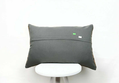 Handmade Kilim Pillow Cover 16x24 Vintage Rug Tribal Ethnic Bohemian Lumbar E472