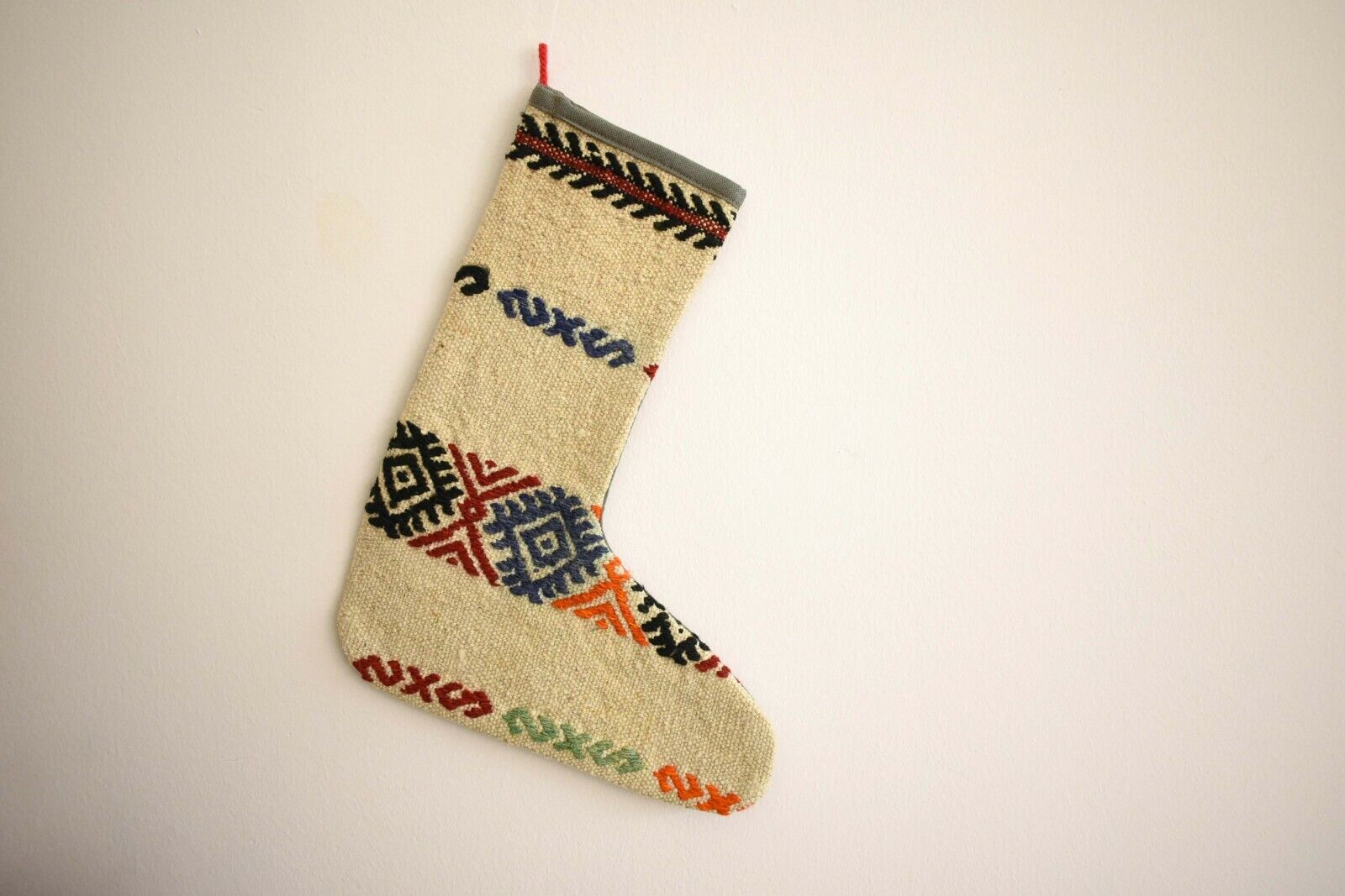 Rug Christmas Socks, Christmas Decoration, Kilim Christmas Stocking, S69