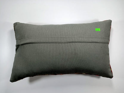 Kilim Pillow Cover 12x20 Turkish Handmade Sofa Couch Floor Lumbar Cushion E33