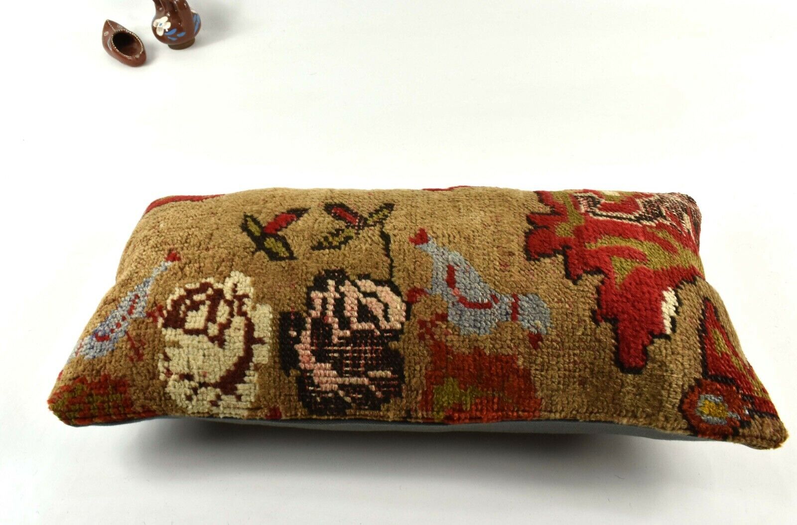 Kilim Lumbar Pillow Cover 10x20 Decorative Handmade Sofa Couch Cushion A2751