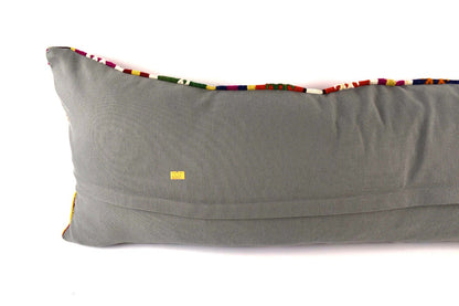 Extra Large Kilim Pillow Cover 16x48 Handmade Ethnic Boho Oriental Lumbar 4360