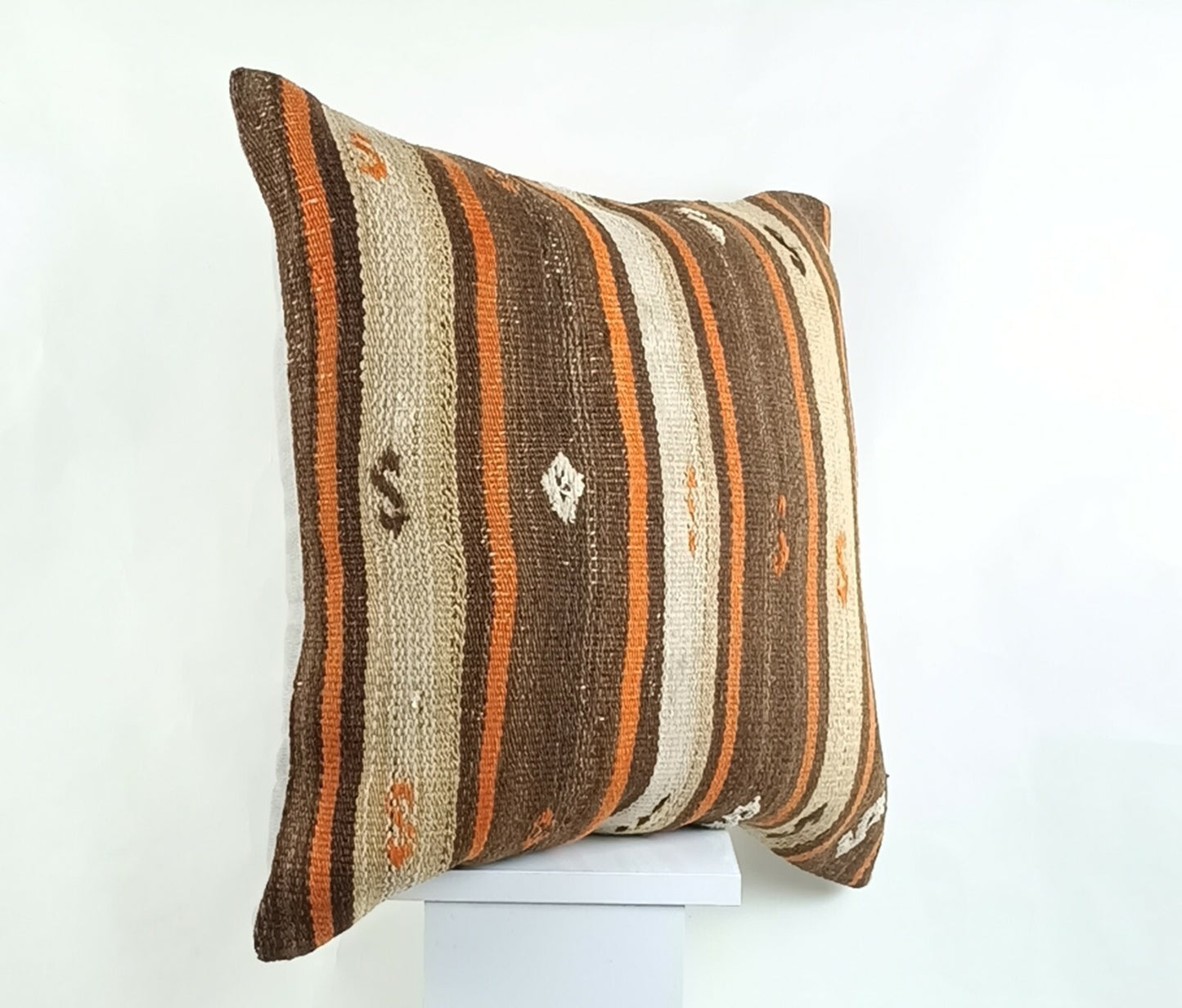 Kilim Pillow Cover 20x20 Home Decorative Handmade Ethnic Oushak Rug Pillow A1231