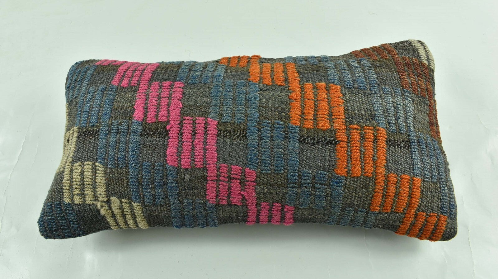 Turkish Cushion Cover 8"x16" Handmade Vintage Boho Ethnic Throw Pillow Case 3139