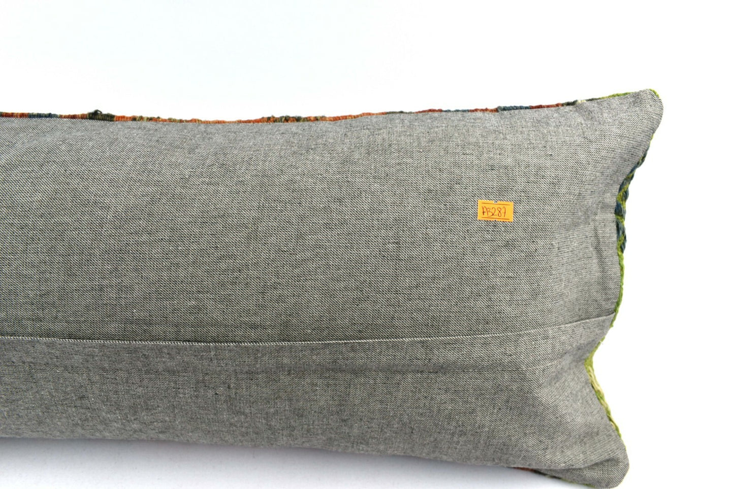 Kilim Pillow Cover 12x48 Vintage Handwoven Long Lumbar Pillow Cover  A3287