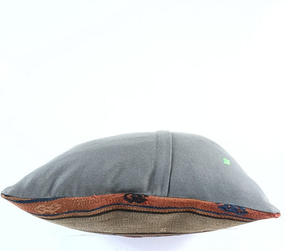 18"x18" Kilim Pillow Cover  Handmade Turkish Vintage Cushion Tribal Lumbar E1382