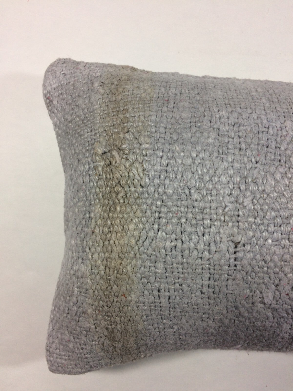 Kilim Pillow Cover 12x20 Handmade Turkish Rug Boho Ethnic Lumbar Cushion 1485