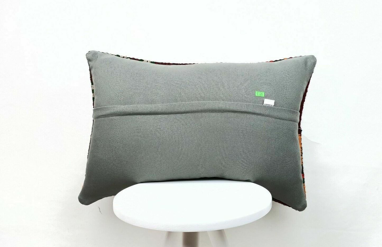 Handmade Kilim Pillow Cover 16x24 Vintage Rug Tribal Ethnic Bohemian Lumbar E482