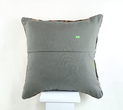 20x20 Kilim Pillow Cover Handmade Vintage Oushak Kilim Cushion Cover2553