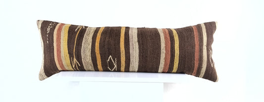 12x36 Ethnic Rug Pillow Decorative Vintage Faded Carpet Boho Cushion Cover 1996