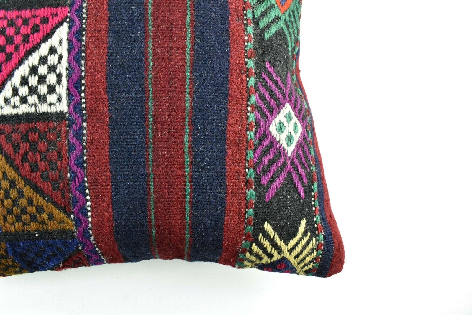 Kilim Pillow Cover 20x20 Home Decorative Handmade Ethnic Oushak Rug Pillow A1877