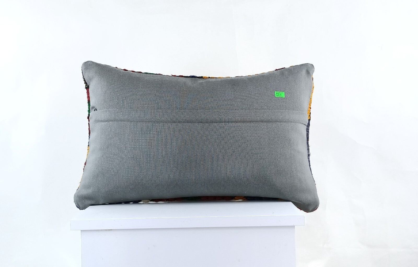 Kilim Pillow Cover 12x20 Turkish Handmade Sofa Couch Floor Lumbar Cushion E970