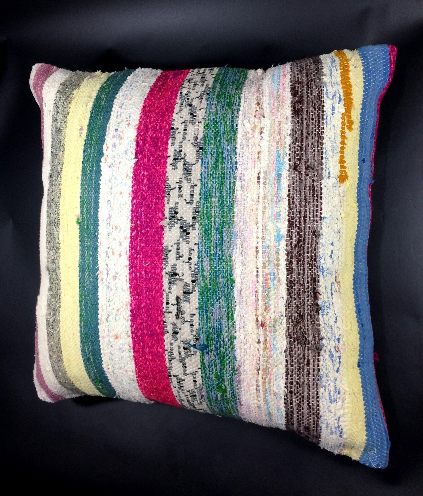 18"x18" Kilim Pillow Cover  Handmade Turkish Vintage Cushion Tribal Lumbar 628