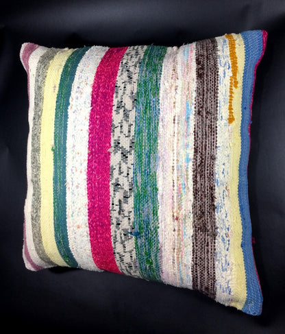 18"x18" Kilim Pillow Cover  Handmade Turkish Vintage Cushion Tribal Lumbar 628