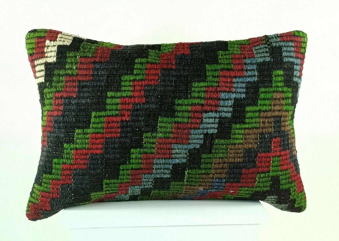 Kilim Cushion Cover 16x24 Throw Pillow Cover Decorative Handmade Lumbar E1262