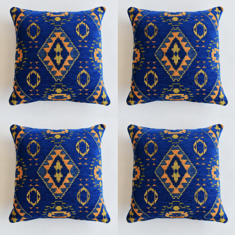  Kilim Design Pillow Cover 4 pcs/set Throw Cushion Sofa Couch Boho Lumbar Case