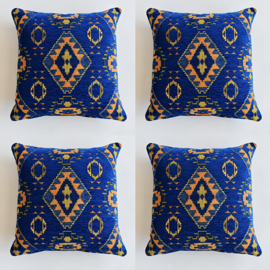  Kilim Design Pillow Cover 4 pcs/set Throw Cushion Sofa Couch Boho Lumbar Case