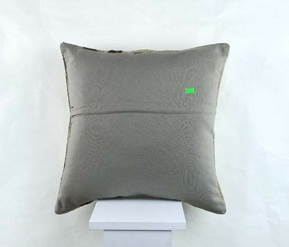 Throw Pillow Cover 18x18 Handmade Turkish Traditional Oushak Kilim Cushion A1451