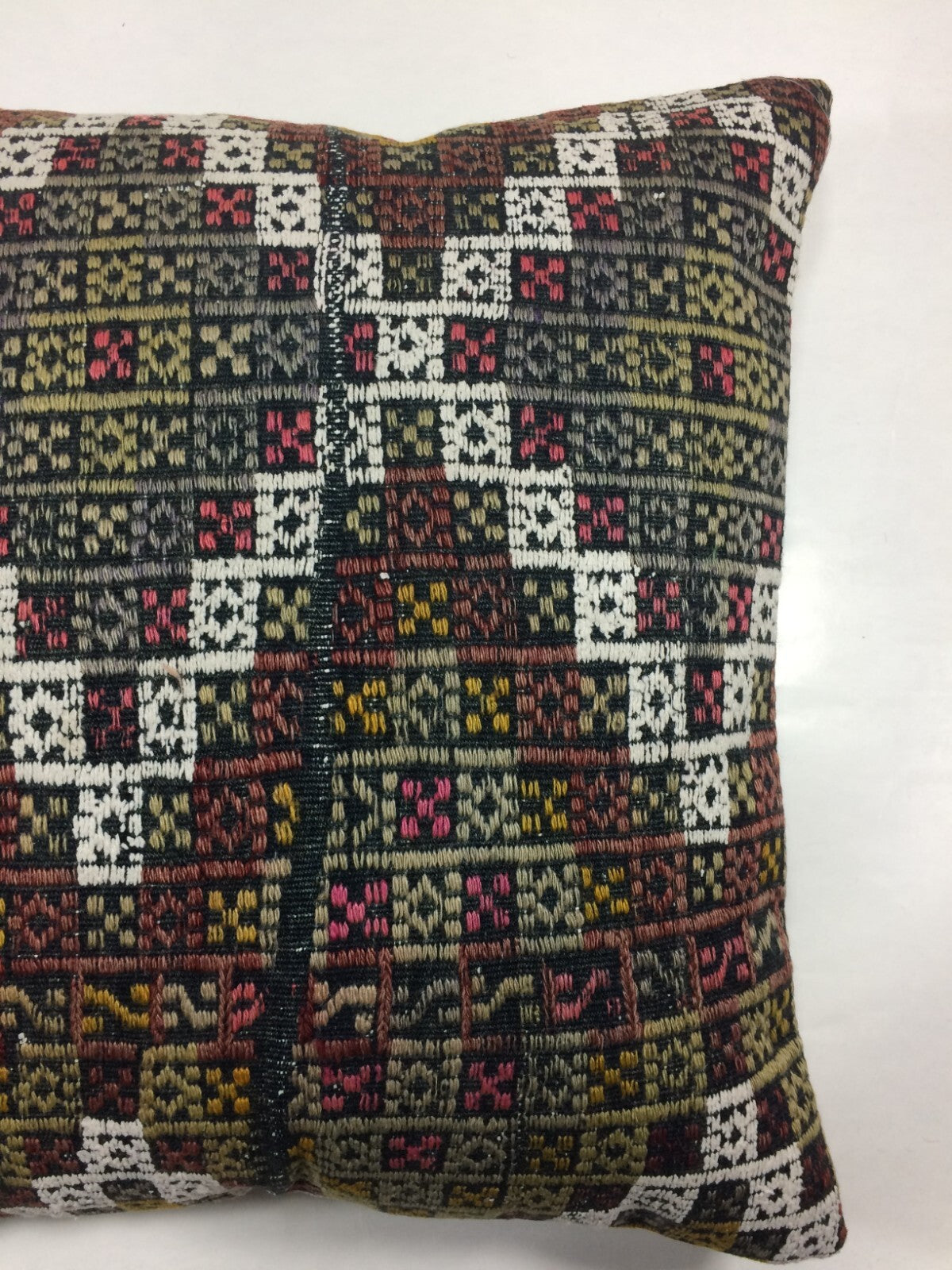 20x20 Kilim Pillow Cover Handmade Vintage Oushak Kilim Cushion Cover 1043