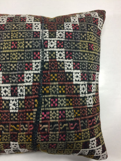 20x20 Kilim Pillow Cover Handmade Vintage Oushak Kilim Cushion Cover 1043