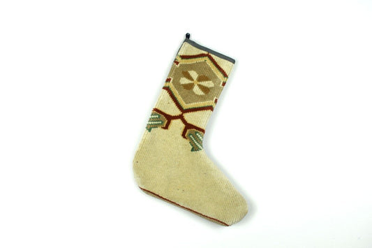 Kilim Christmas Stocking Vintage Rug Stocking Ethnic Decorative Xmas Socks S834