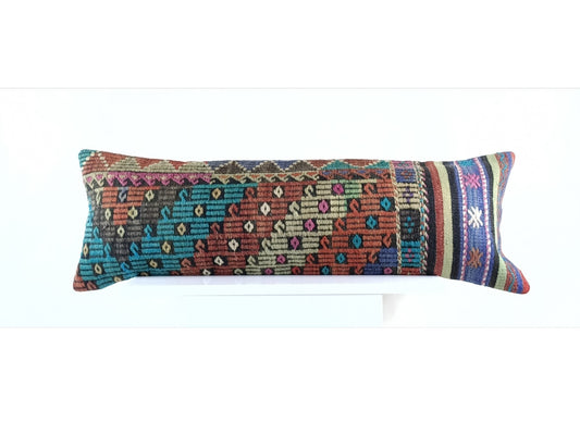 12x36 Ethnic Rug Pillow Decorative Vintage Faded Carpet Boho Cushion Cover E1415