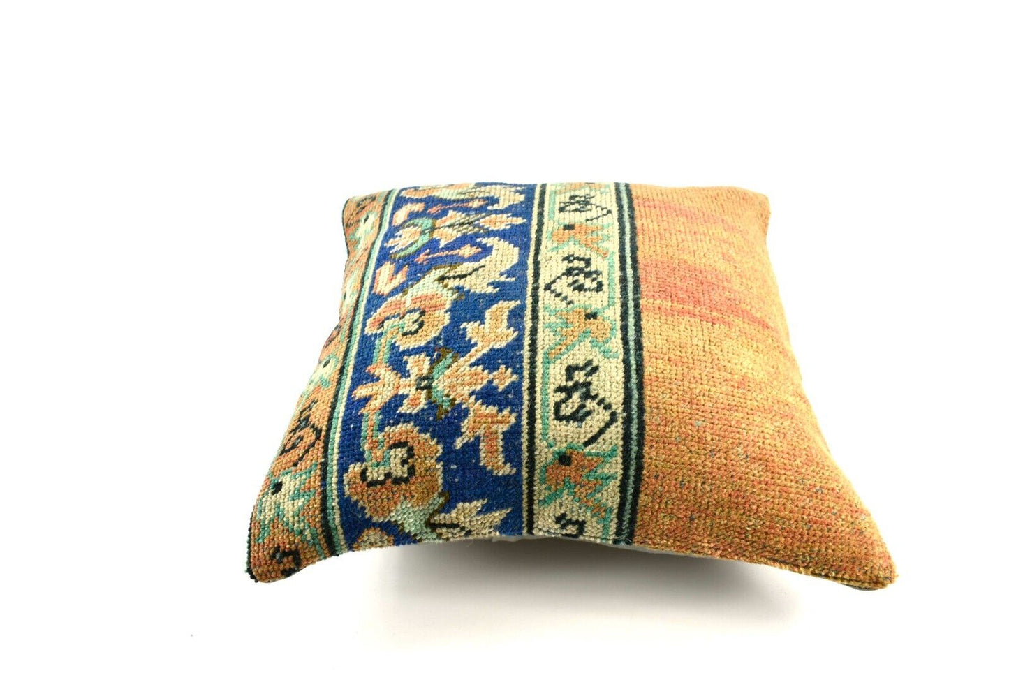 20x20 Kilim Pillow Cover Handmade Vintage Oushak Kilim Cushion Cover 4082